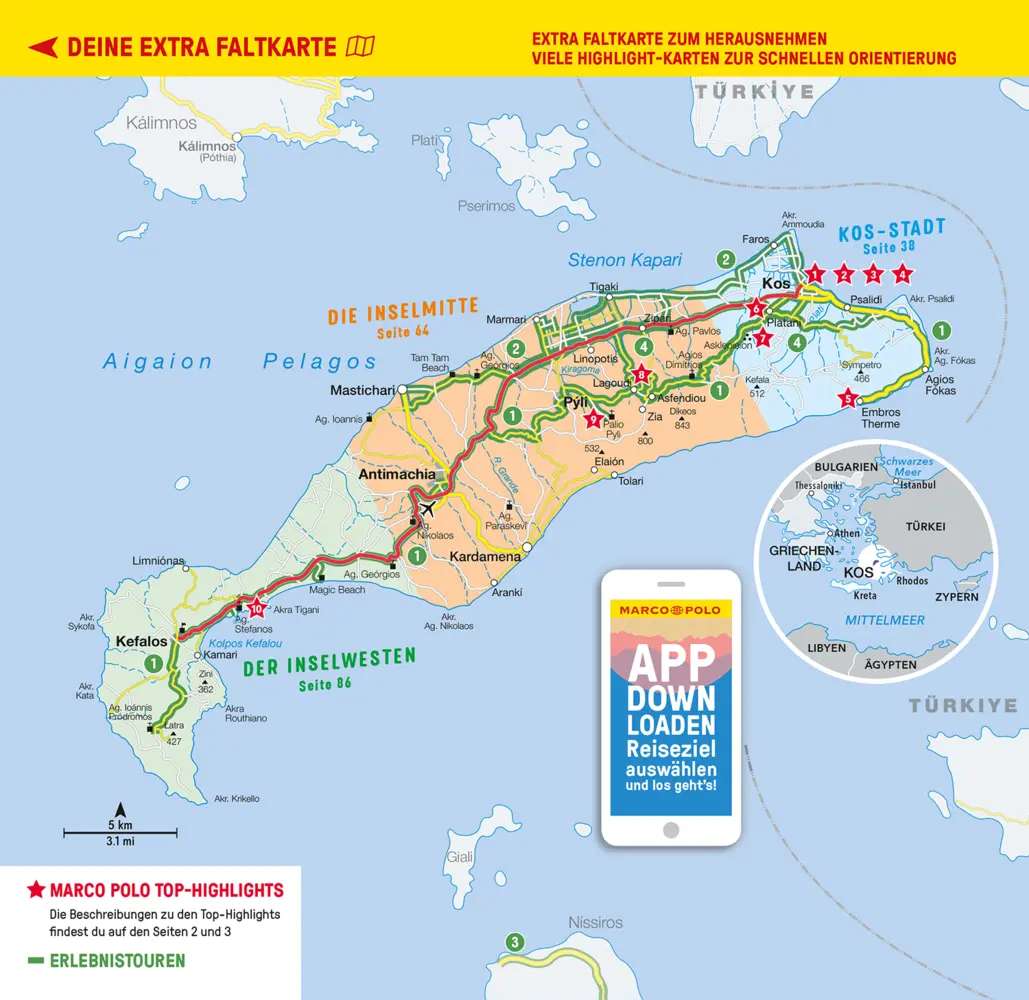 Bild: 9783829730419 | MARCO POLO Reiseführer Kos | Klaus Bötig | Taschenbuch | 124 S. | 2023
