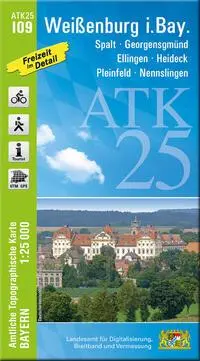 Cover: 9783987760419 | ATK25-I09 Weißenburg i.Bay. (Amtliche Topographische Karte 1:25000)