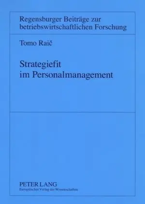 Cover: 9783631550519 | Strategiefit im Personalmanagement | Tomo Raic | Taschenbuch | Deutsch