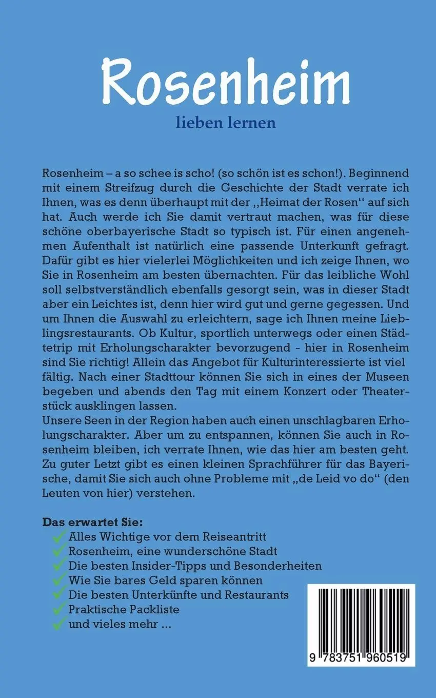 Rückseite: 9783751960519 | Rosenheim lieben lernen: Der perfekte Reiseführer für einen...
