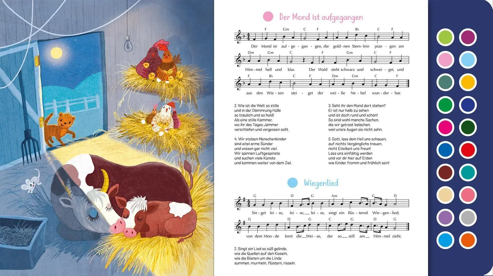 Bild: 9783845870519 | Sing mit! Gutenachtlieder | Mein erstes Liederbuch mit 20 Melodien