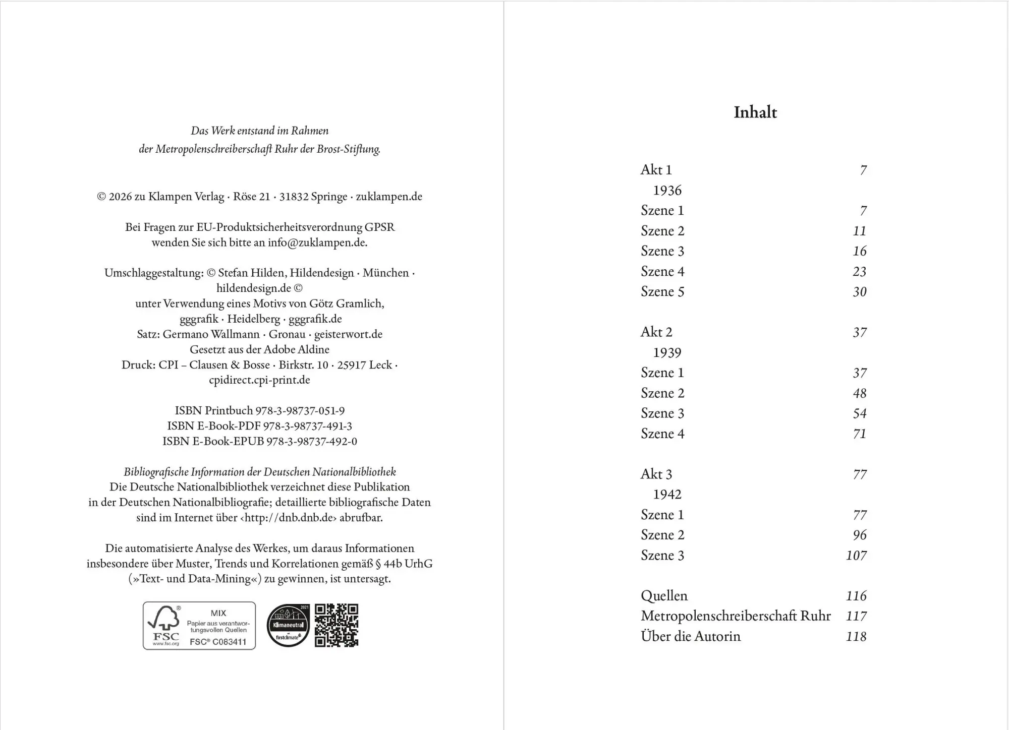 Bild: 9783987370519 | Grabeland | Theaterstück | Nora Bossong | Taschenbuch | 120 S. | 2026