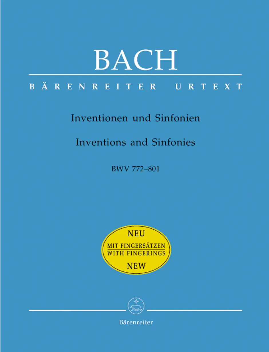 Cover: 9790006530519 | Inventionen und Sinfonien: BWV 772-801 | Bärenreiter Urtext | Bach
