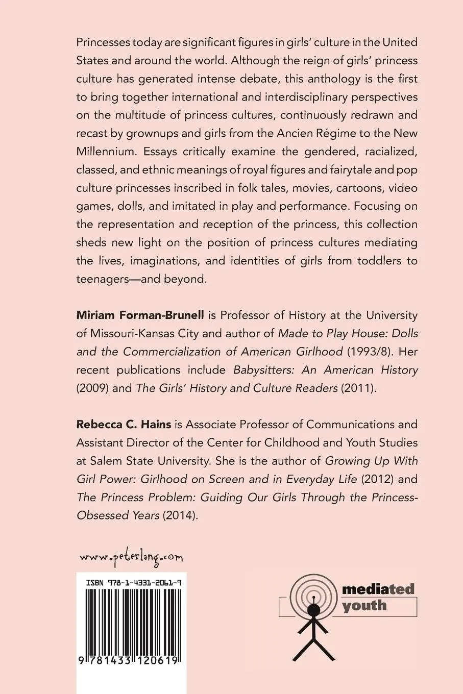 Rückseite: 9781433120619 | Princess Cultures | Mediating Girls' Imaginations and Identities