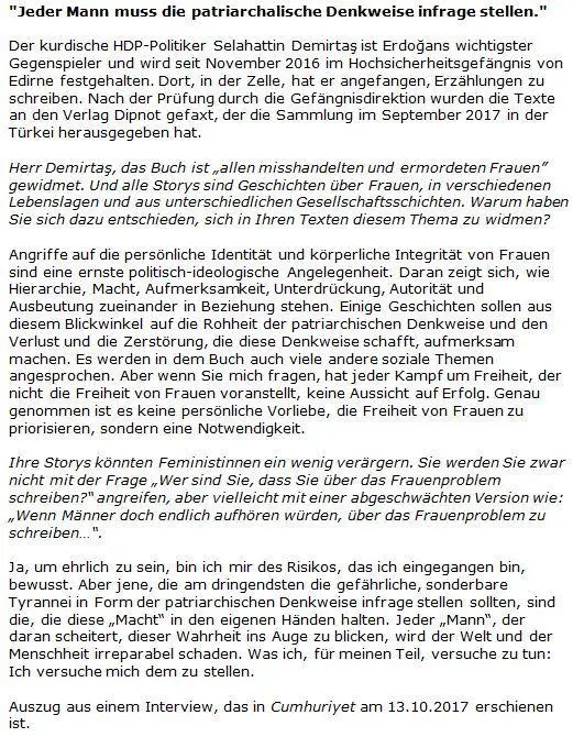 Bild: 9783328600619 | Morgengrauen | Storys | Selahattin Demirtas | Buch | mit Banderole