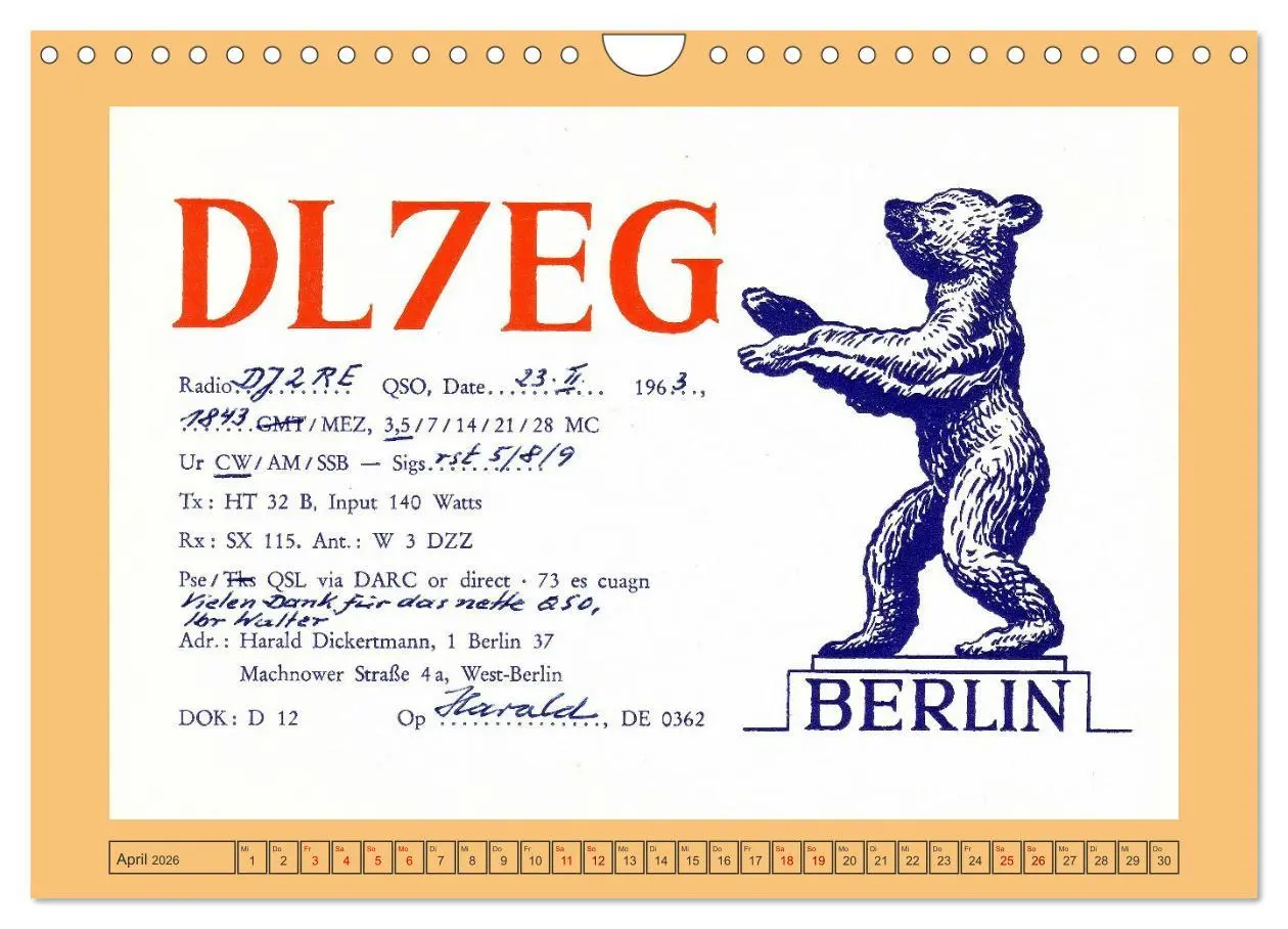 Bild: 9783457300619 | Amateurfunk in West-Berlin (Wandkalender 2026 DIN A4 quer),...