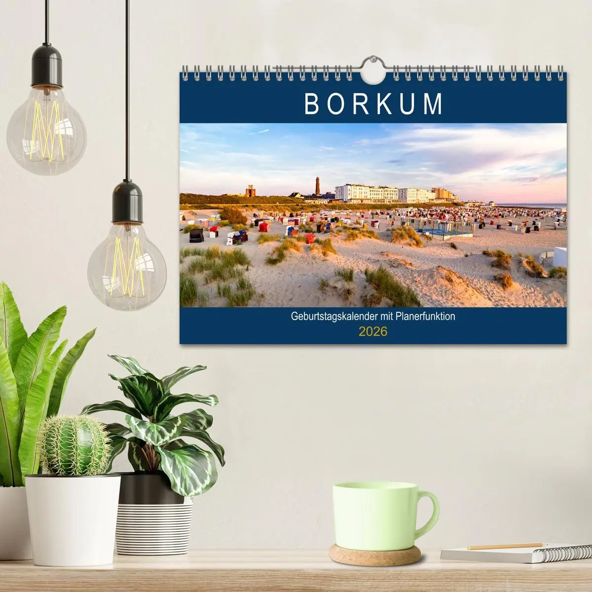 Bild: 9783457920619 | BORKUM Geburtstagskalender mit Planerfunktion (Wandkalender 2026...