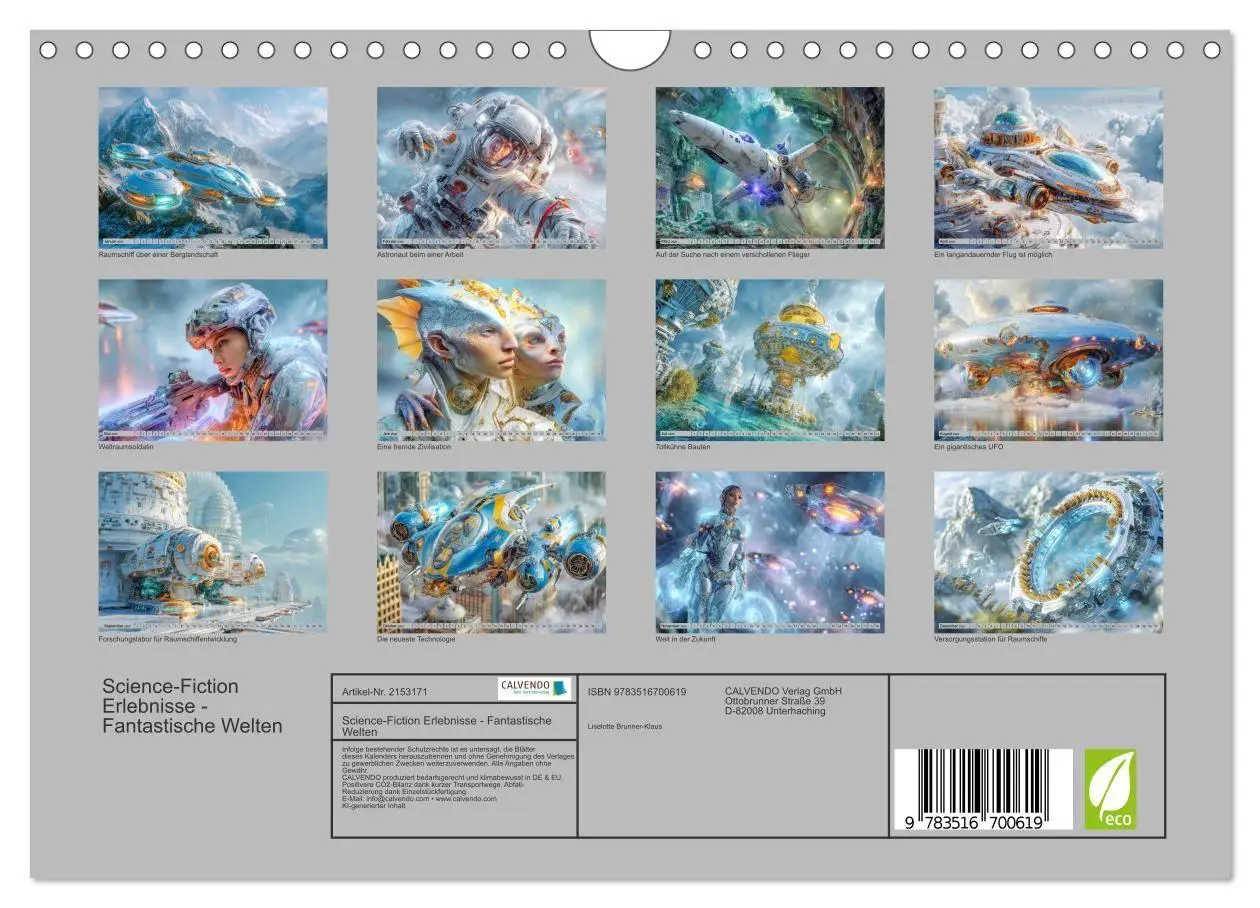 Bild: 9783516700619 | Science-Fiction Erlebnisse - Fantastische Welten (Wandkalender 2026...