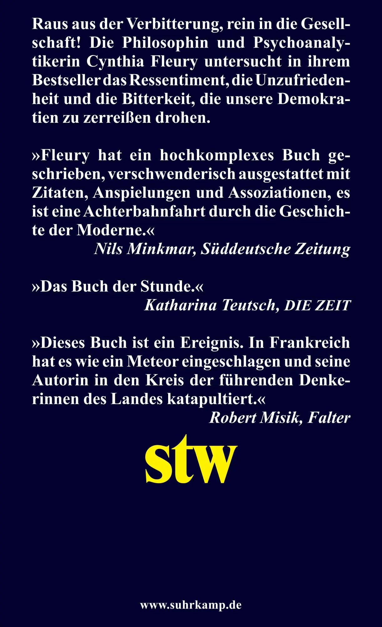 Rückseite: 9783518300619 | Hier liegt Bitterkeit begraben | Über Ressentiments und ihre Heilung