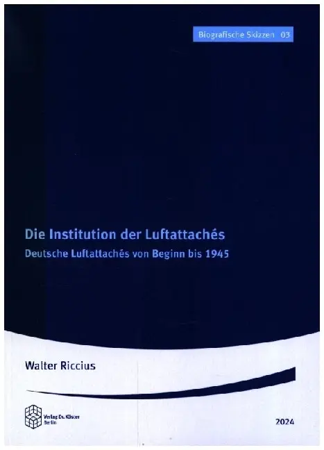Cover: 9783968310619 | Die Institution der Luftattachés | Walter Riccius | Taschenbuch | 2024