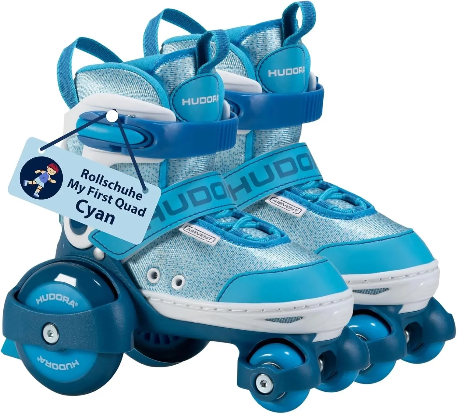 Cover: 4005998220719 | HUDORA 22063 - Rollschuh My First Quad, cyan, Gr. 26-29 | 22063 | 2025