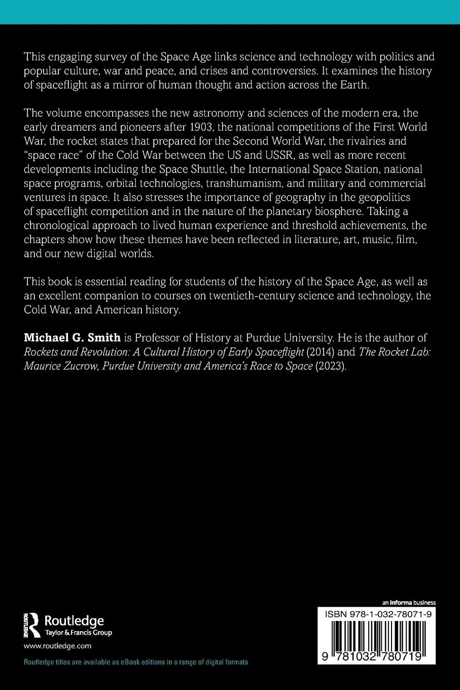 Rückseite: 9781032780719 | The Spacefaring Earth | A History of the Space Age | Michael G. Smith