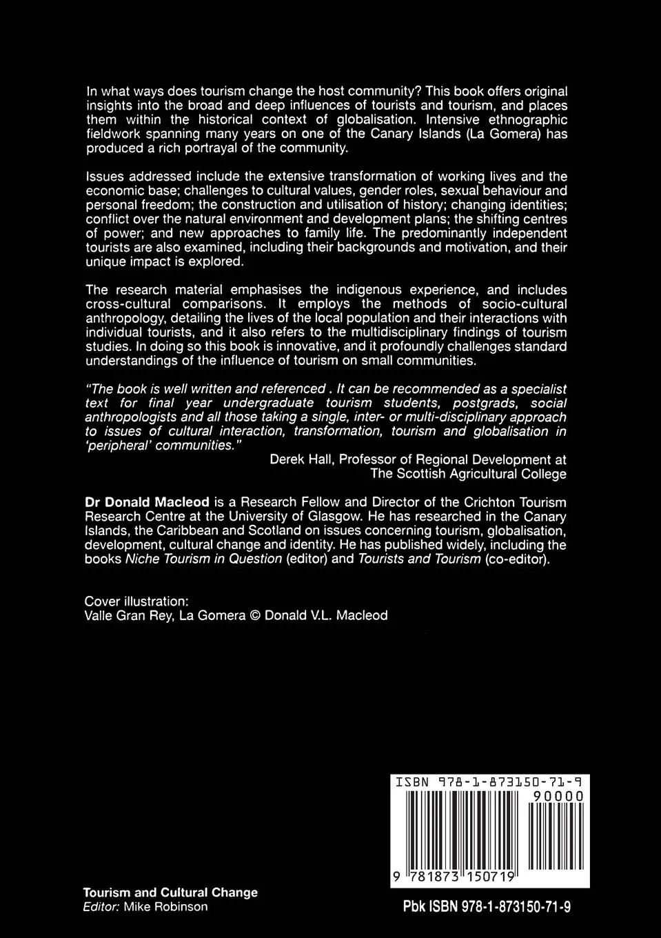 Rückseite: 9781873150719 | Tourism, Globalisation and Cultural Change | Donald V. L. Macleod
