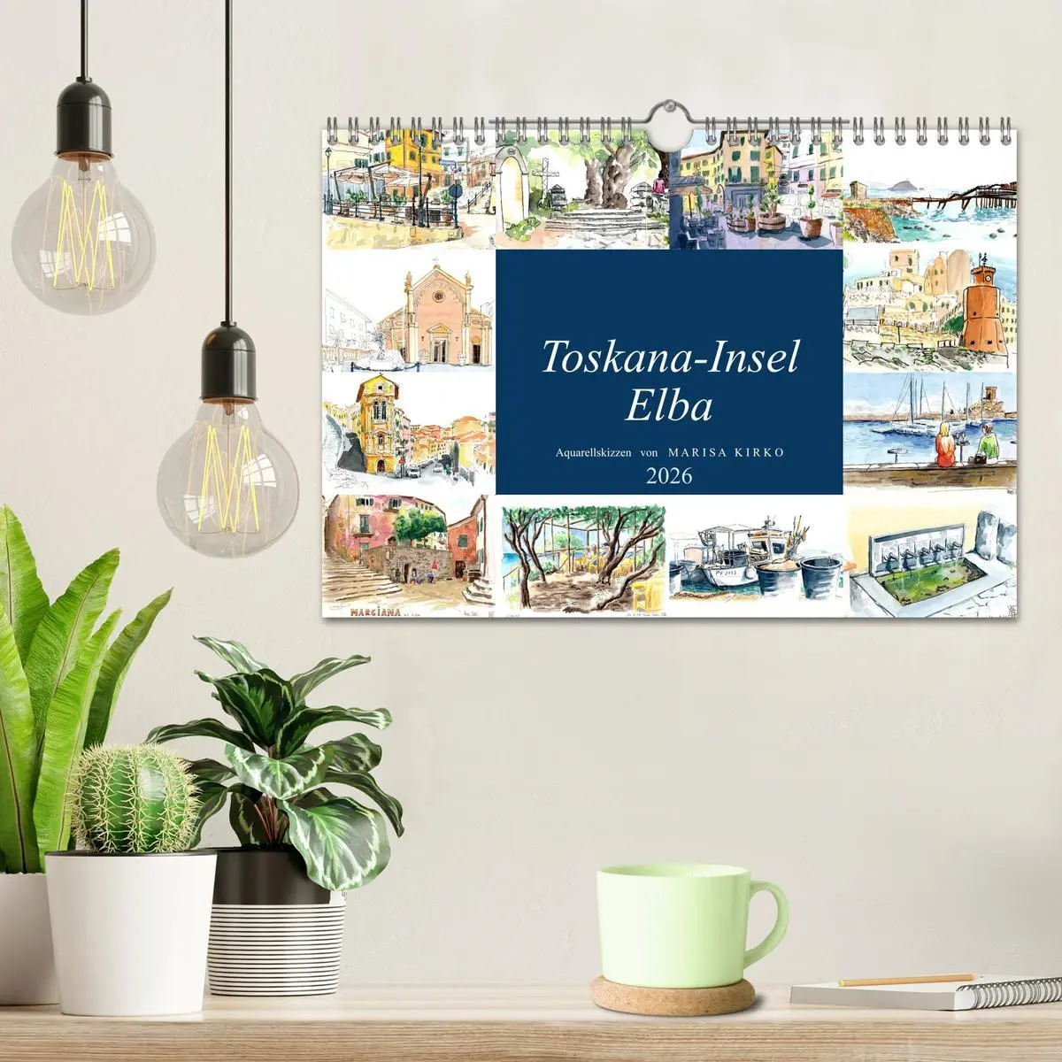Bild: 9783457840719 | Toskana-Insel Elba - Aquarellskizzen (Wandkalender 2026 DIN A4...