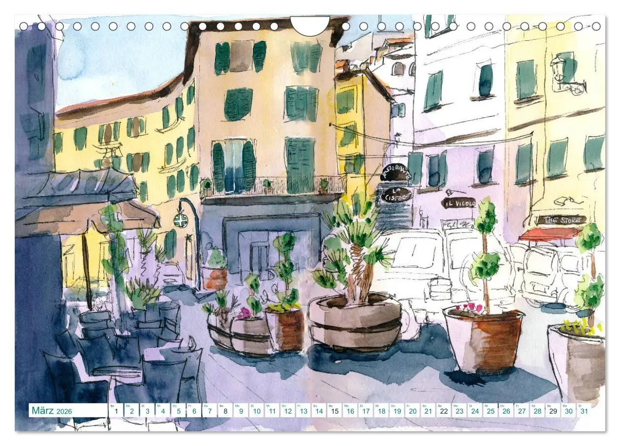 Bild: 9783457840719 | Toskana-Insel Elba - Aquarellskizzen (Wandkalender 2026 DIN A4...