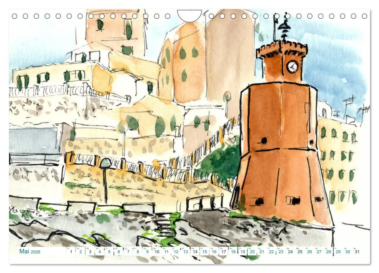 Bild: 9783457840719 | Toskana-Insel Elba - Aquarellskizzen (Wandkalender 2026 DIN A4...