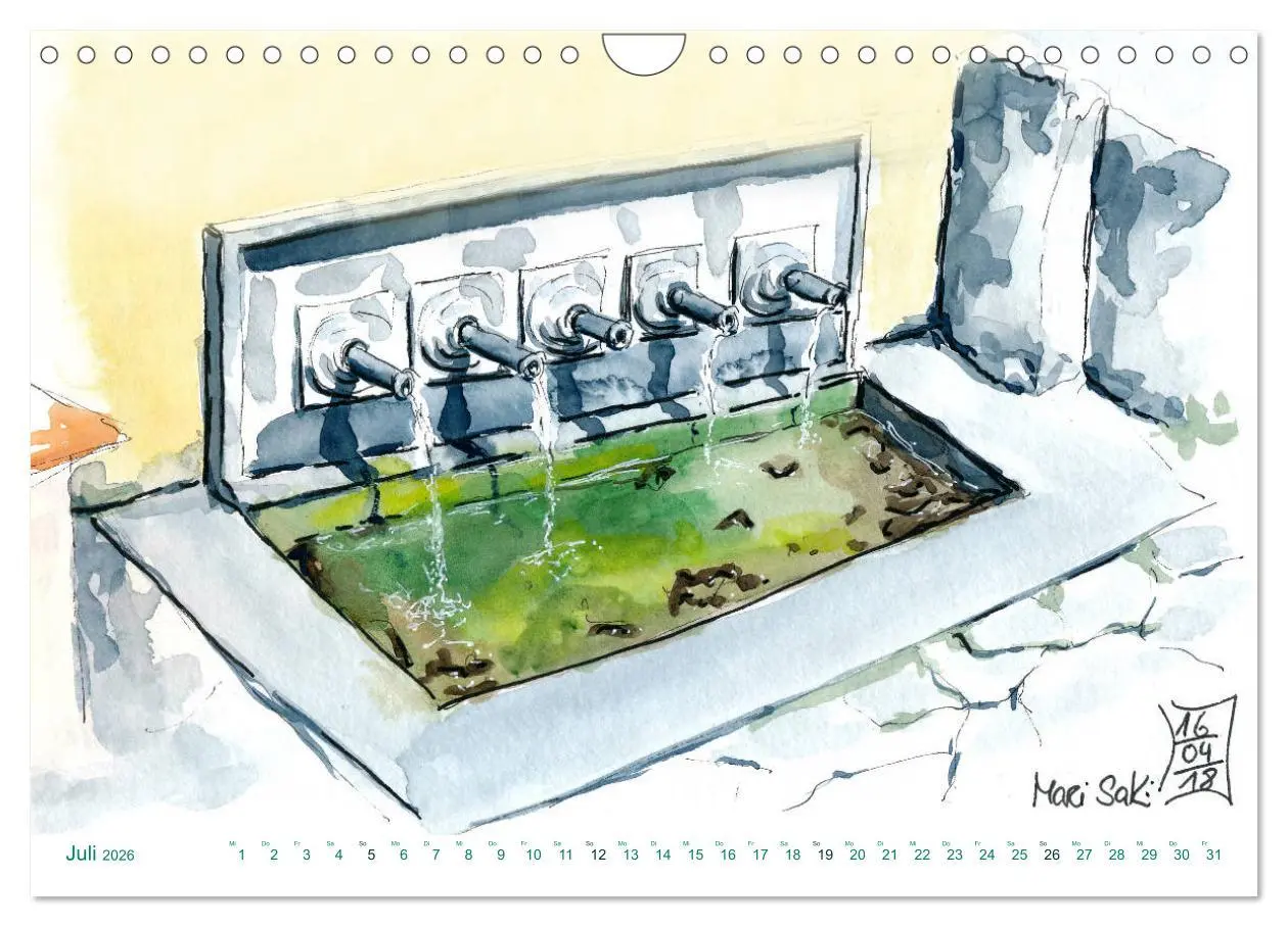 Bild: 9783457840719 | Toskana-Insel Elba - Aquarellskizzen (Wandkalender 2026 DIN A4...