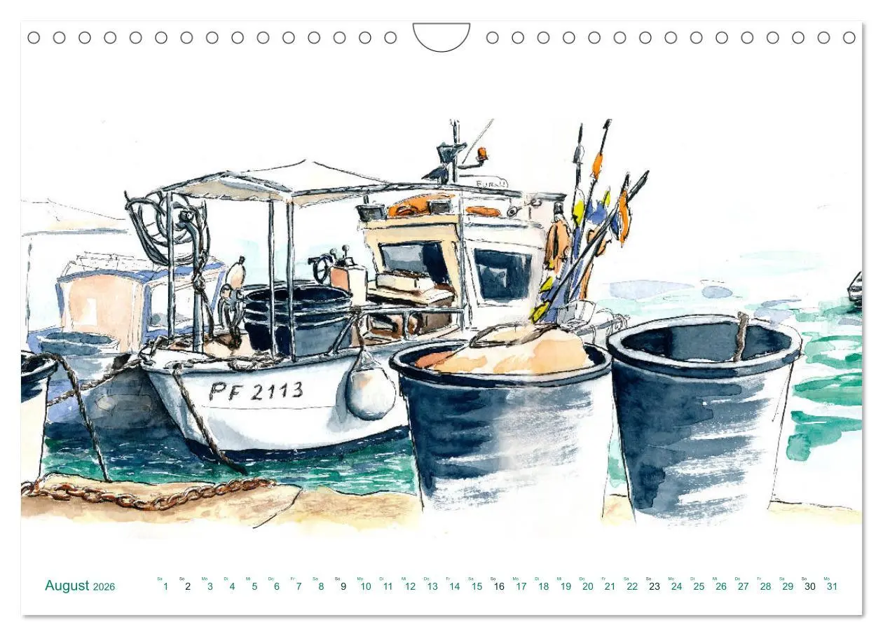 Bild: 9783457840719 | Toskana-Insel Elba - Aquarellskizzen (Wandkalender 2026 DIN A4...