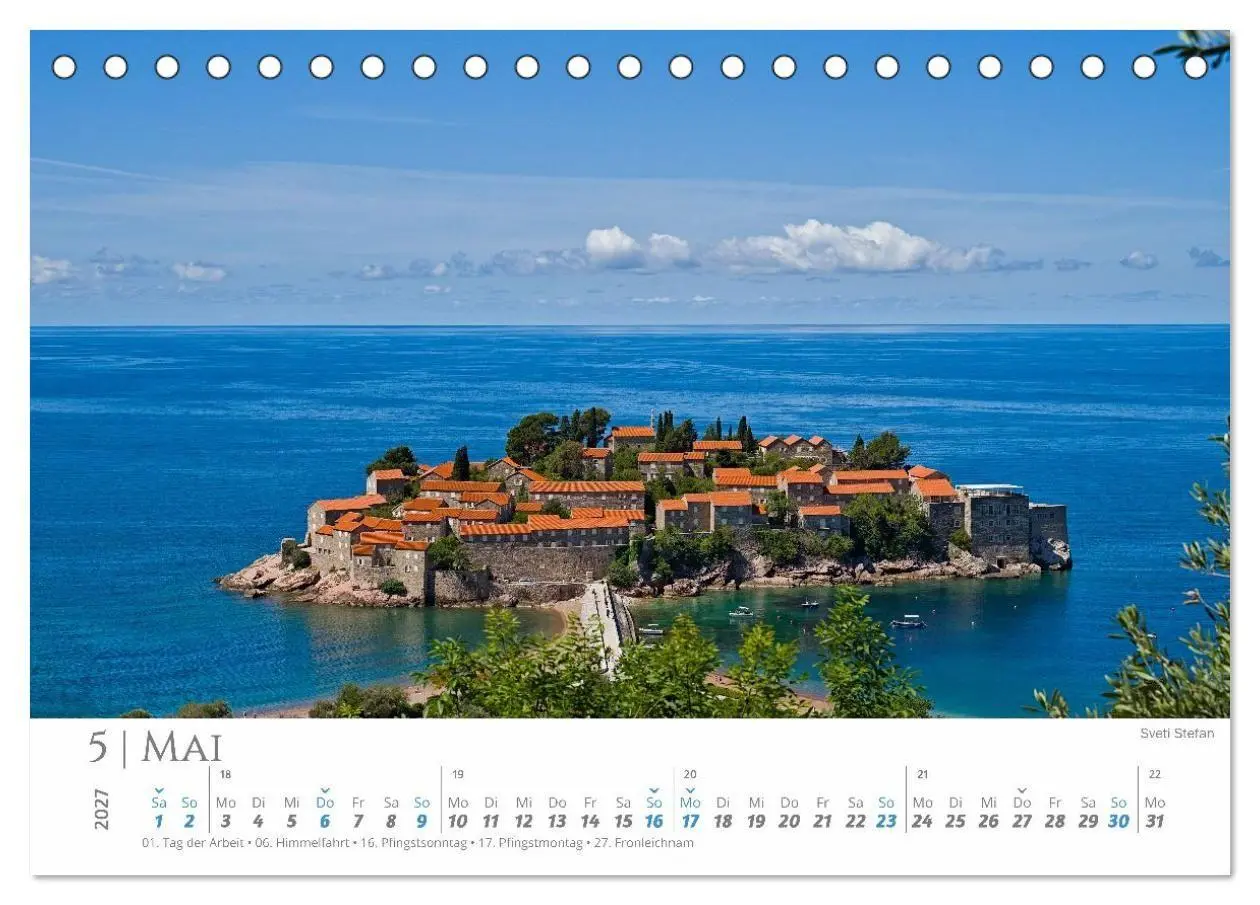 Bild: 9783594390719 | Montenegro - Vielfalt auf wenig Raum (Tischkalender 2027 DIN A5...