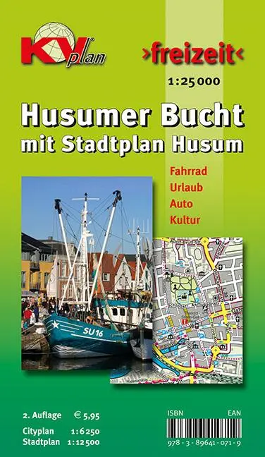 Cover: 9783896410719 | Husumer Bucht, KVplan, Radkarte/Freizeitkarte/Stadtplan, 1:25.000 /...