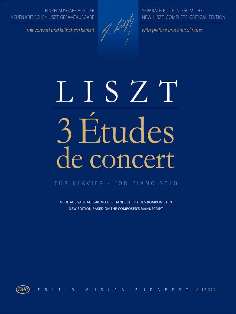Cover: 9790080150719 | 3 Konzertetüden für Klavier | Franz Liszt | EMB Liszt Works | Buch
