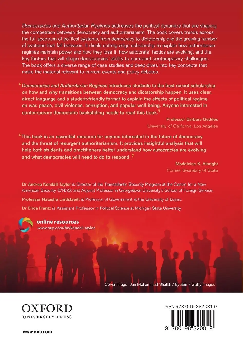 Rückseite: 9780198820819 | Democracies and Authoritarian Regimes | Andrea Kendall-Taylor (u. a.)