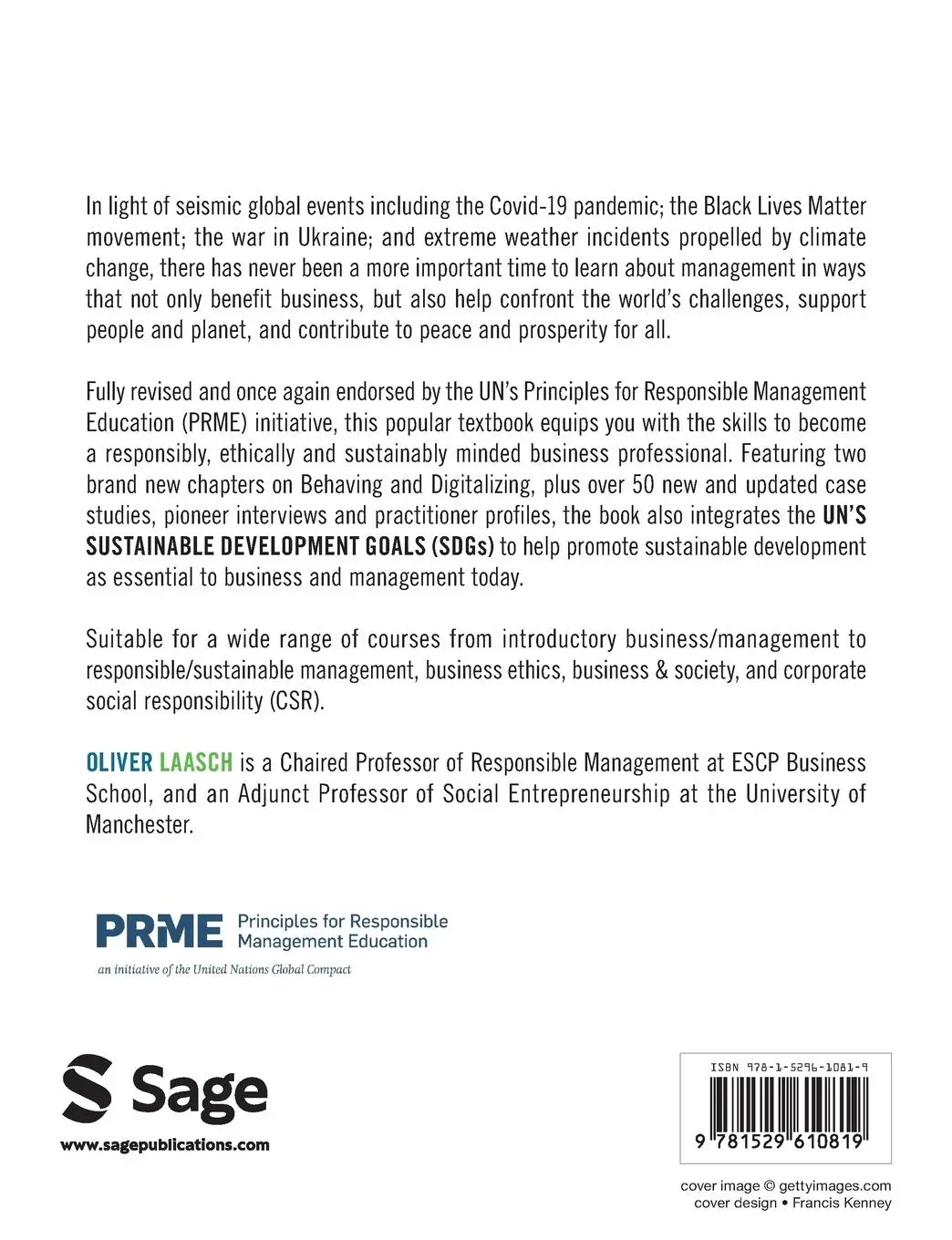 Rückseite: 9781529610819 | Principles of Business &amp; Management | Oliver Laasch | Taschenbuch