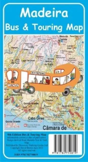 Cover: 9781782750819 | Madeira Bus and Touring Map | David Brawn | (Land-)Karte | Englisch