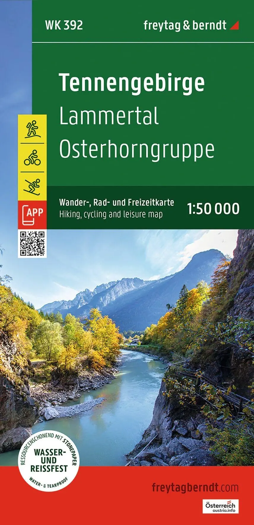 Cover: 9783707920819 | freytag &amp; berndt Wanderkarte Tennengebirge - Lammertal -...