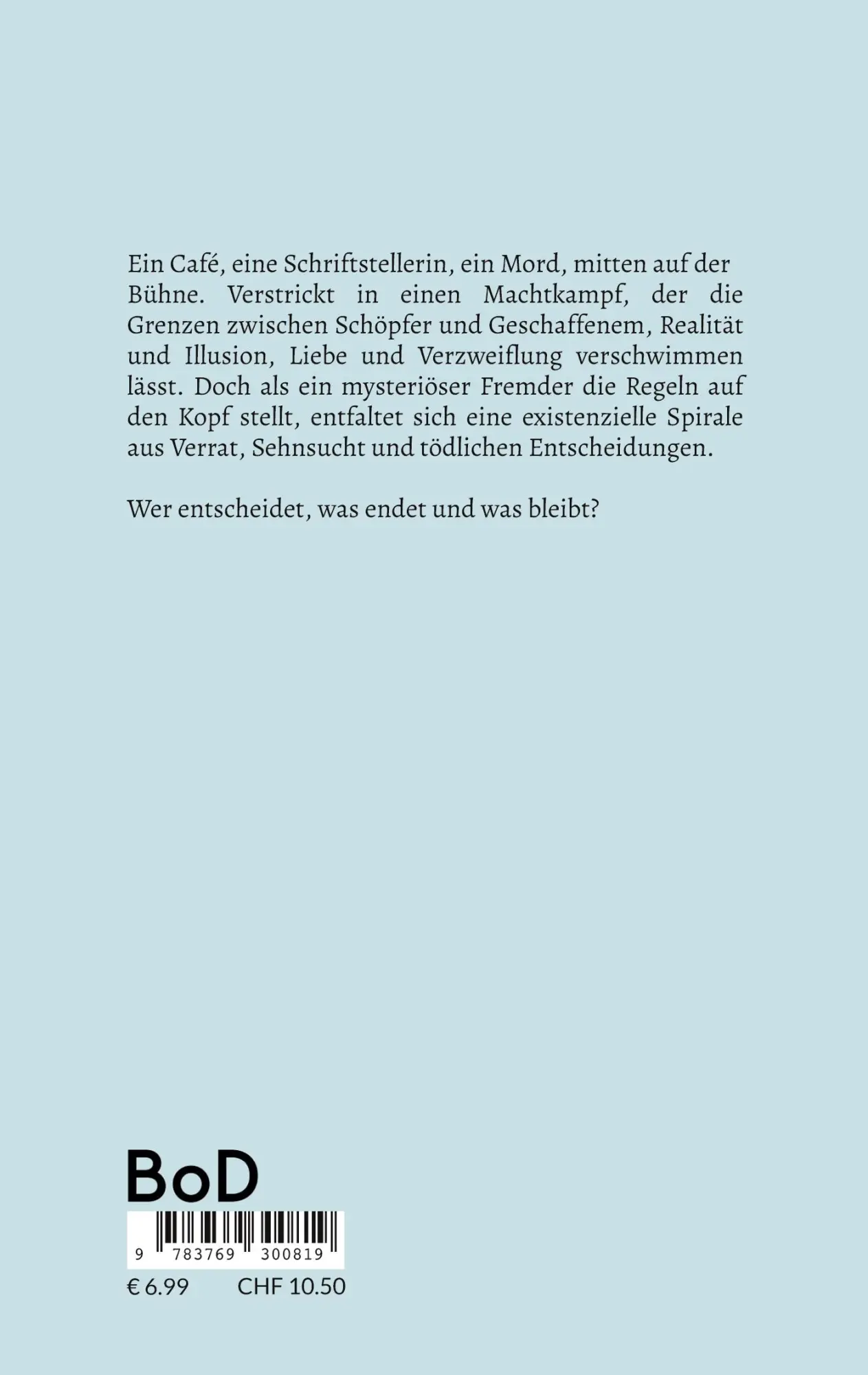 Rückseite: 9783769300819 | ,um gewesen zu sein. | Ein Theaterstück in V Akten | Mehdi Tavakoli