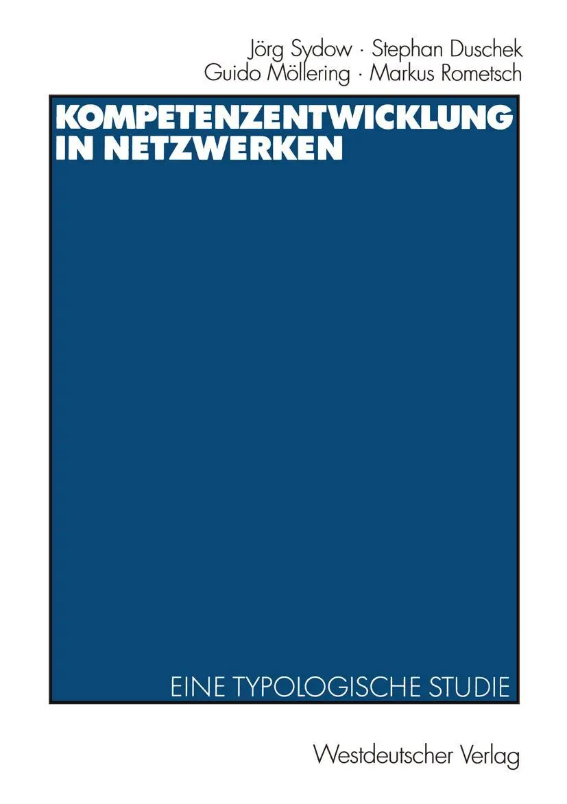 Cover: 9783531140919 | Kompetenzentwicklung in Netzwerken | Eine typologische Studie | Buch