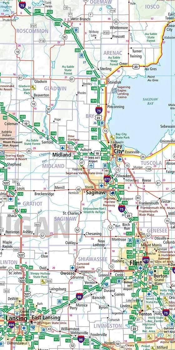 Bild: 9783828310919 | Hallwag Strassenkarte USA, Great Lakes 1:1 Mio. | AG | (Land-)Karte