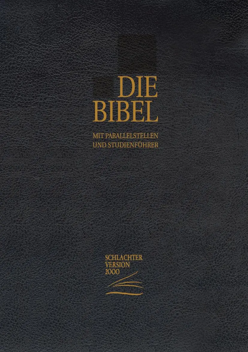 Cover: 9783893970919 | Schlachter 2000 Bibel - Standardausgabe (Kalbsleder, Goldschnitt,...