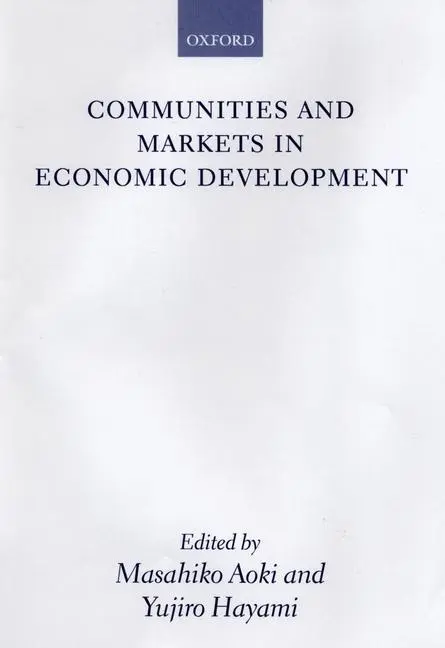 Cover: 9780199241019 | Communities and Markets in Economic Development | Aoki (u. a.) | Buch