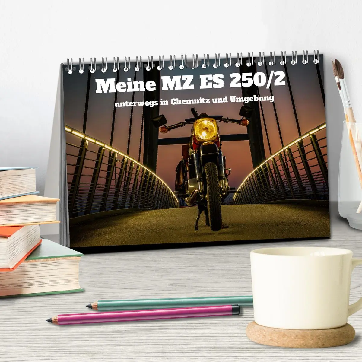 Bild: 9783457331019 | Meine MZ ES 250/2 unterwegs in Chemnitz (Tischkalender 2026 DIN A5...