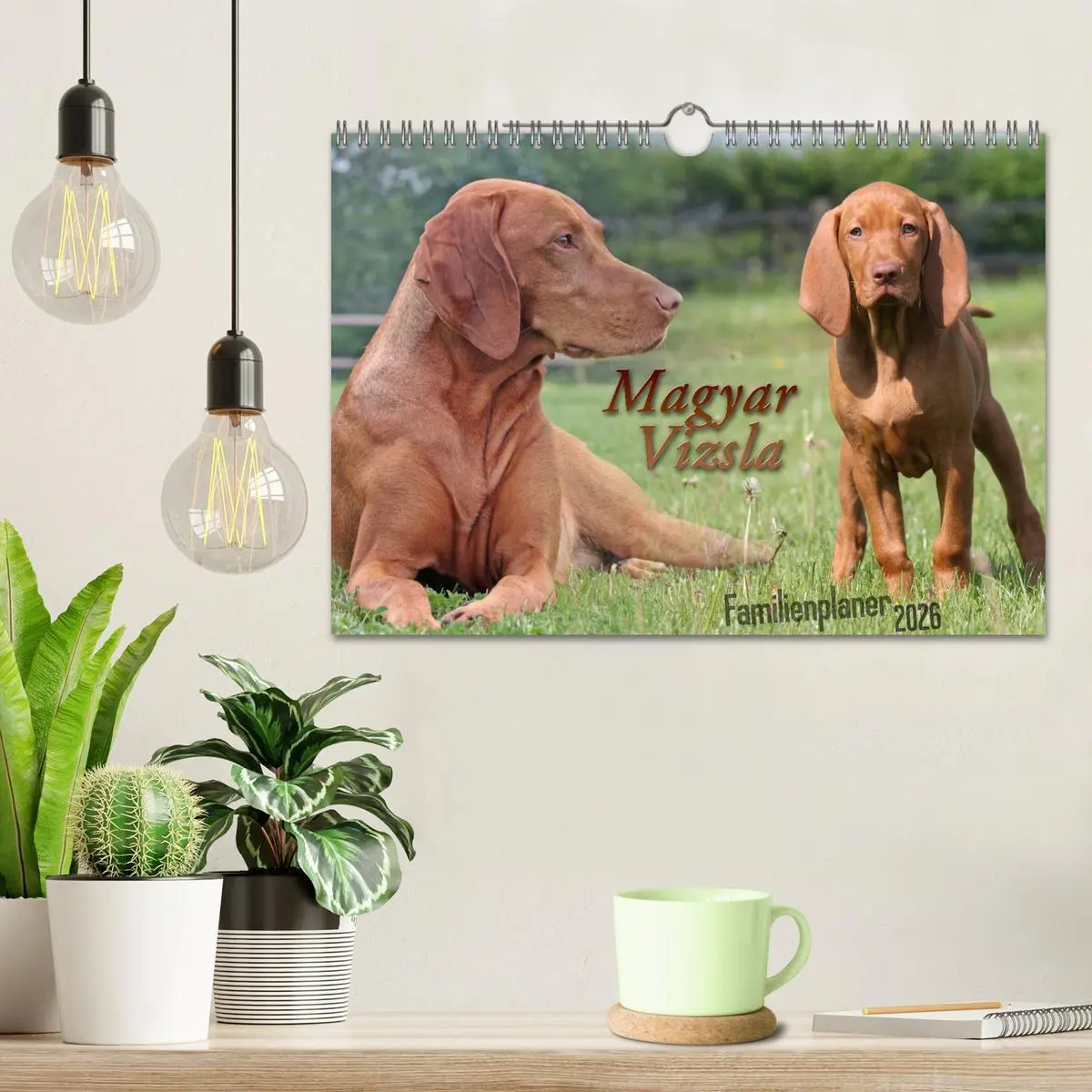 Bild: 9783457881019 | Familienplaner - Magyar Vizsla (Wandkalender 2026 DIN A4 quer),...