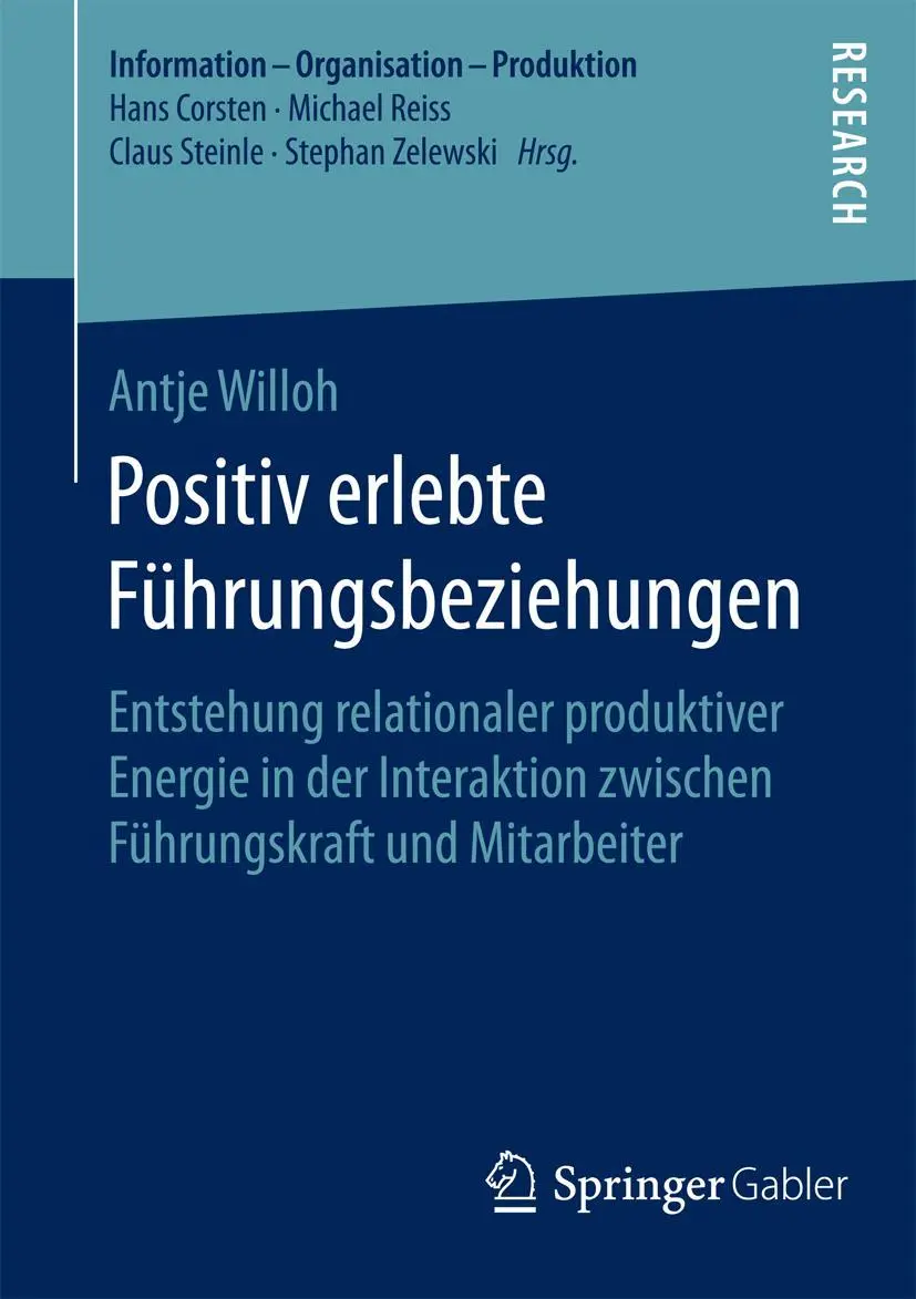 Cover: 9783658091019 | Positiv erlebte Führungsbeziehungen | Antje Willoh | Taschenbuch | xx