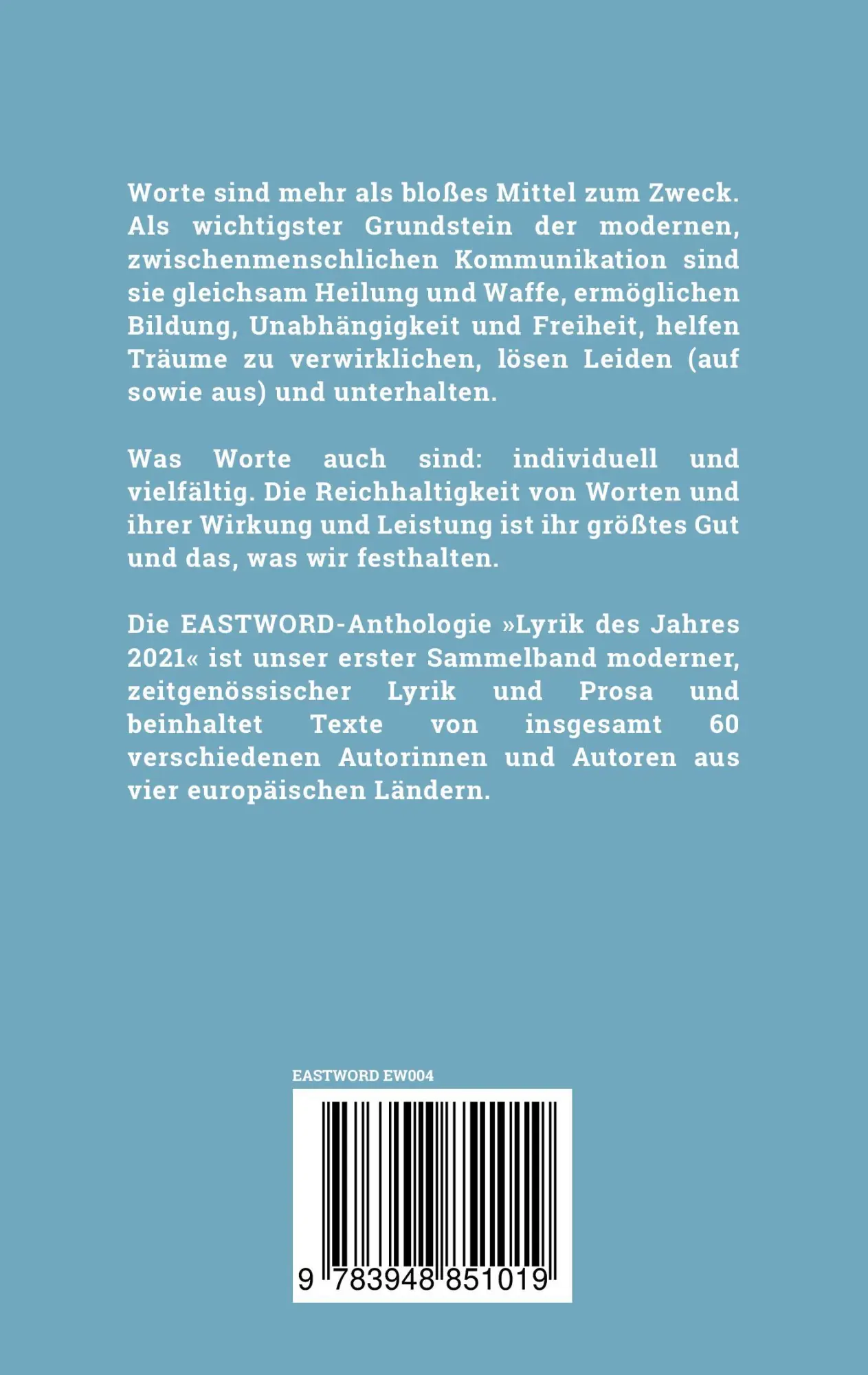 Rückseite: 9783948851019 | Lyrik des Jahres 2021 | Christian Dinse | Taschenbuch | 112 S. | 2022