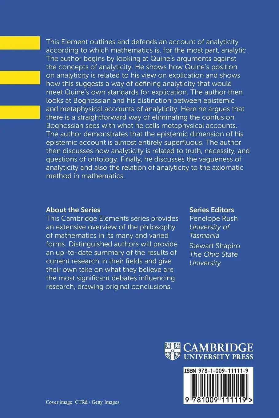 Rückseite: 9781009111119 | Mathematics is (mostly) Analytic | Gregory Lavers | Taschenbuch | 2025