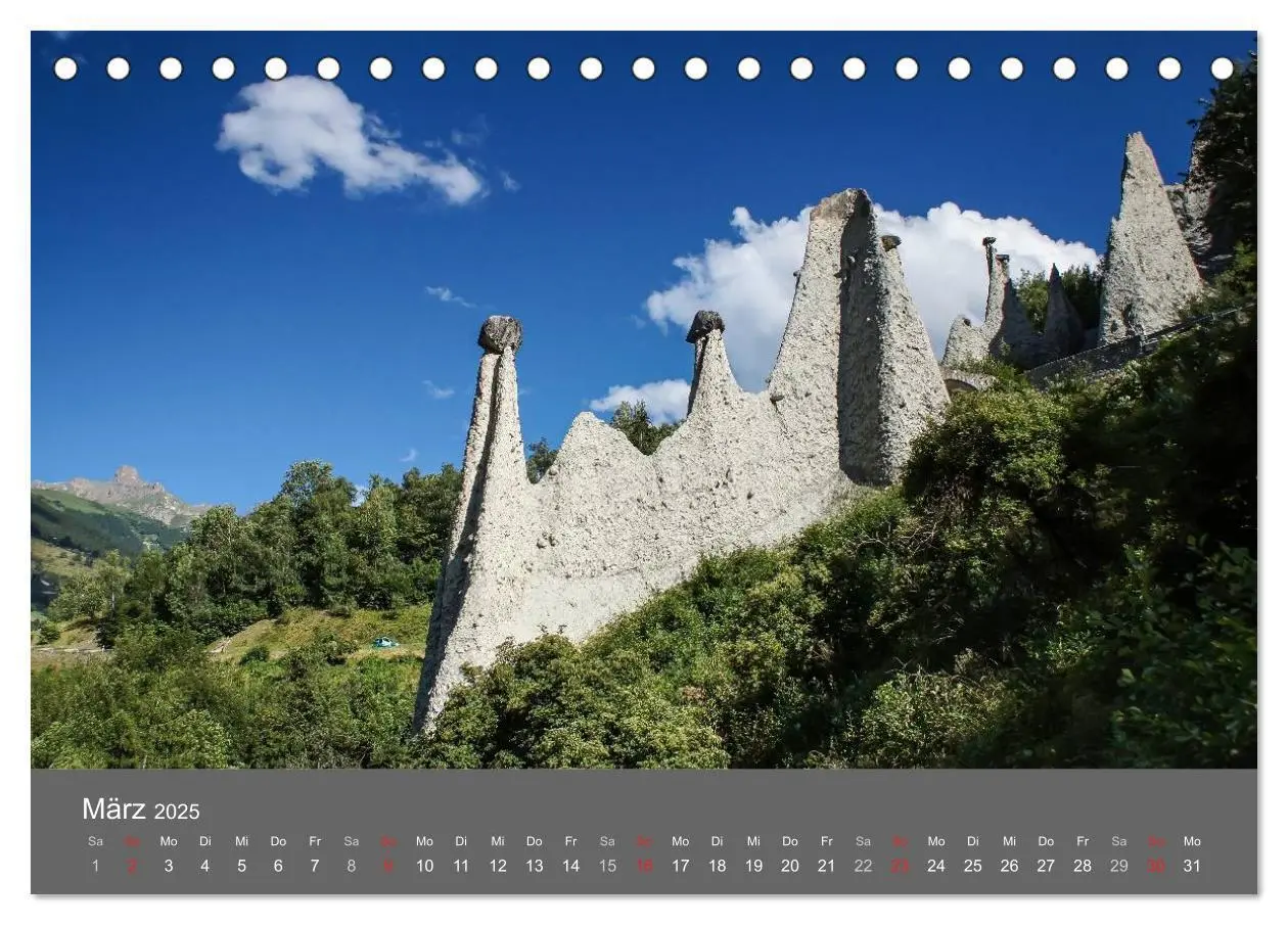 Bild: 9783435611119 | Wallis. Perle der Schweiz (Tischkalender 2025 DIN A5 quer),...