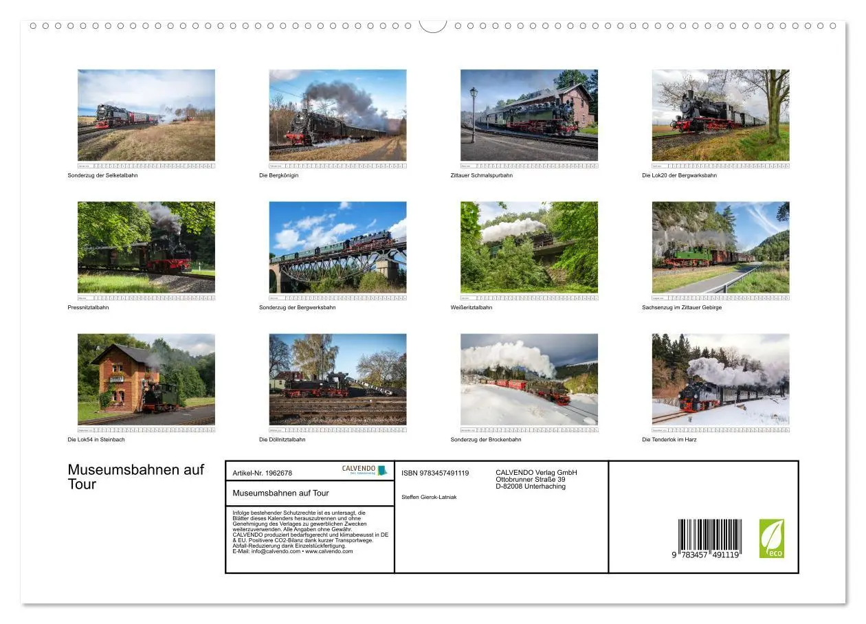 Bild: 9783457491119 | Museumsbahnen auf Tour (hochwertiger Premium Wandkalender 2026 DIN...