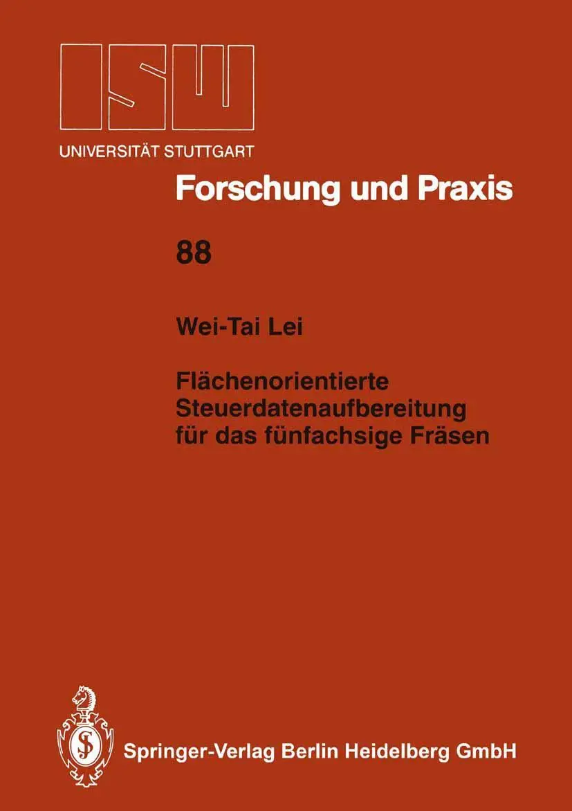 Cover: 9783540551119 | Flächenorientierte Steuerdatenaufbereitung für das fünfachsige Fräsen