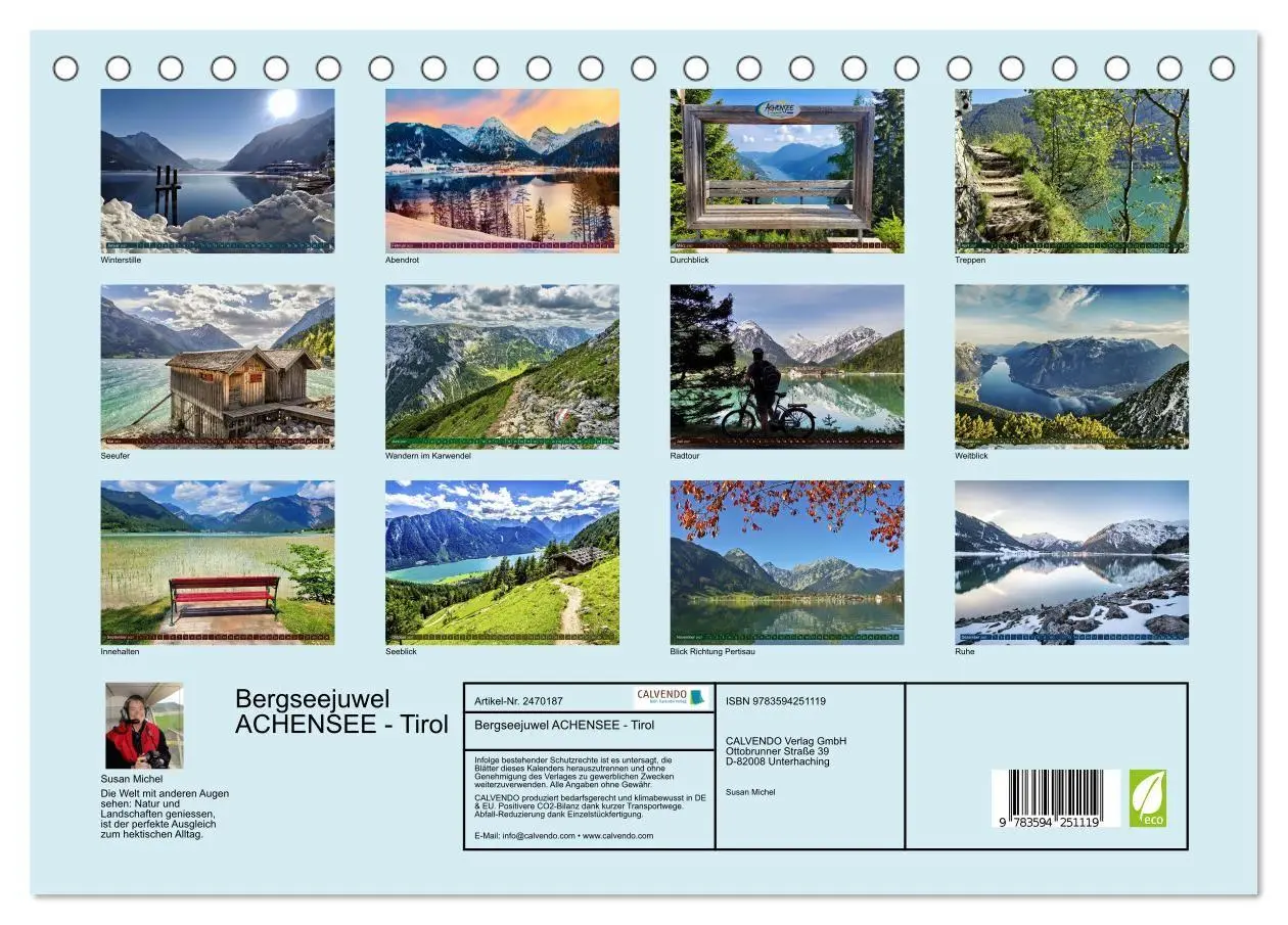 Bild: 9783594251119 | Bergseejuwel ACHENSEE - Tirol (Tischkalender 2027 DIN A5 quer),...