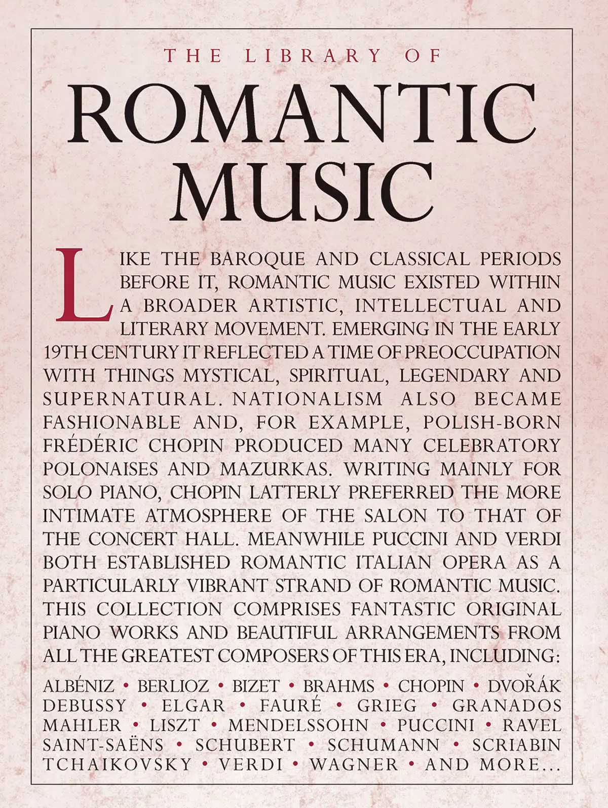 Cover: 888680071219 | The Library of Romantic Music | Taschenbuch | Buch | Englisch | 2015