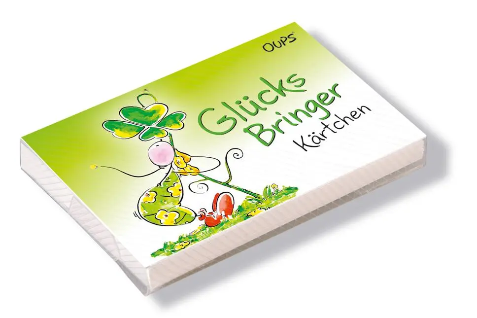 Oups Kärtchenbox - Glücksbringer Kärtchen