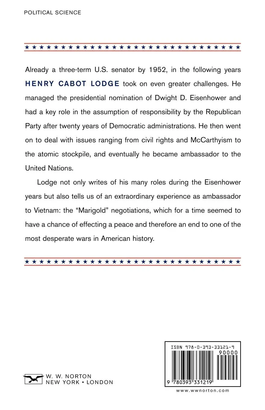 Rückseite: 9780393331219 | As It Was | An Inside View of Politics and Power in the 1950s and 60s