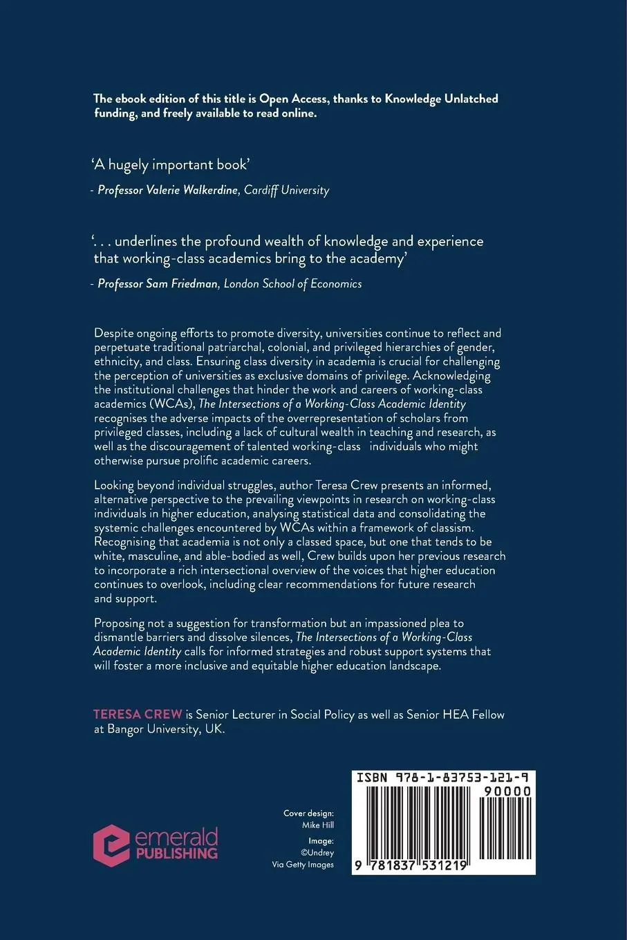 Rückseite: 9781837531219 | The Intersections of a Working-Class Academic Identity | A Class Apart