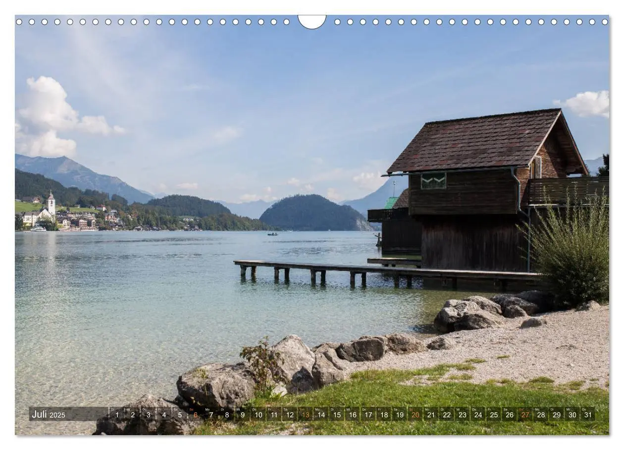 Bild: 9783435391219 | Rund um den Wolfgangsee (Wandkalender 2025 DIN A3 quer), CALVENDO...