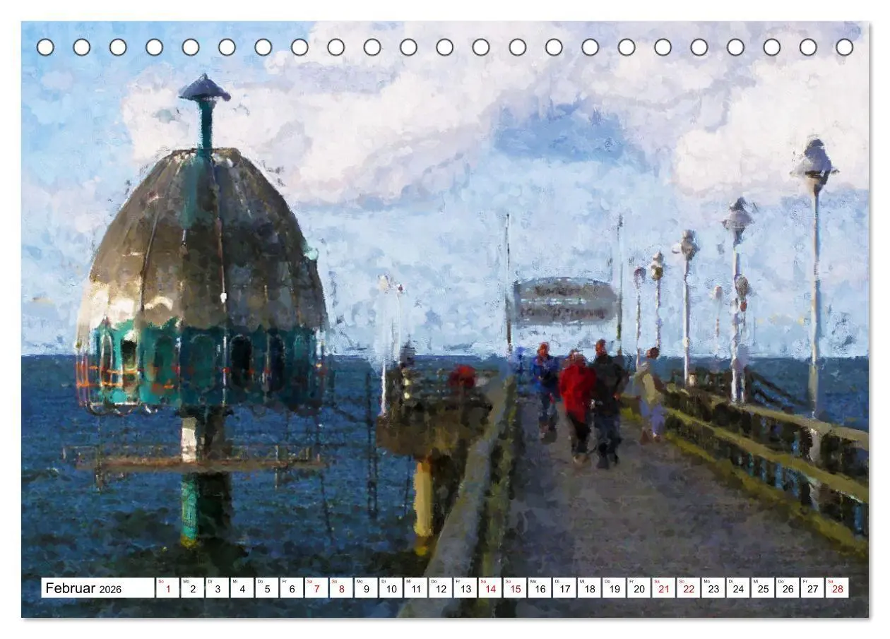 Bild: 9783457621219 | Malerische Insel Usedom - Acryl Impressionen (Tischkalender 2026...