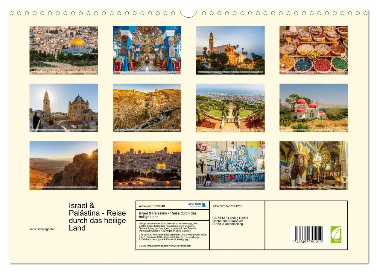 Bild: 9783457791219 | Israel &amp; Palästina - Reise durch das heilige Land (Wandkalender...